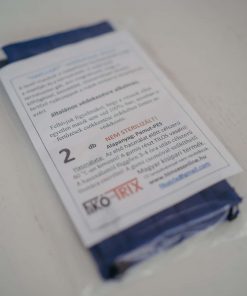 Alternative view of 1 db fehér Textil szájmaszk -Magyar zászló hímzéssel