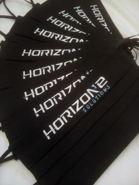 Kedvcsinálónak-céges emblémás maszk: HORIZONE