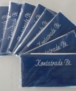 Alternative view of 8 db Kontratrade Bt (azonos) mintával hímzett, pamut arcmaszk