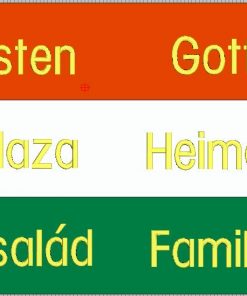 egyedi zászló-egy oldalon két szöveggel