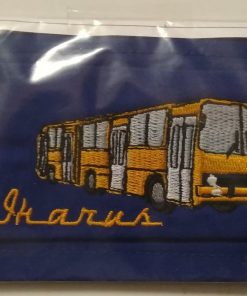 1 db kék, IKARUS hímzéssel készült textil szájmaszk