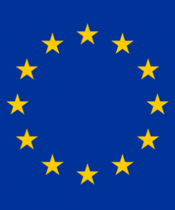EU 100x200 cm, szimpla lobogó, 2 oldalon hímzett csillagokkal